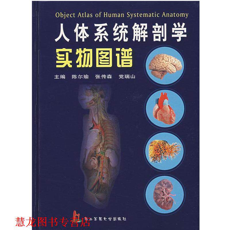 【正版书籍】 人体系统解剖学实物图谱 陈尔瑜,张传森,党瑞山　主编 上海第二军医大学出版社