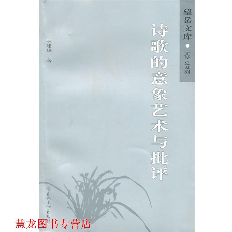 【正版书籍】 诗歌的意象艺术与批评 耿建华 著 山东大学出版社