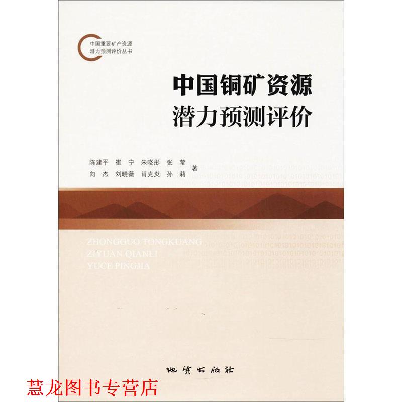 【正版书籍】 中国铜矿资源潜力预测评价 陈建平,崔宁,朱晓彤,张莹,向杰 等 著 地质出版社图片