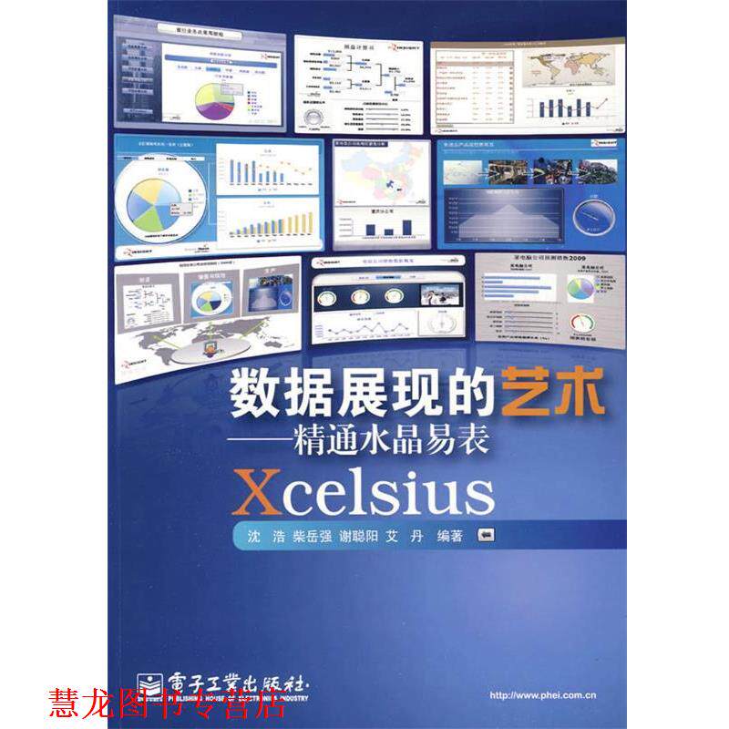 【正版书籍】 数据展现的艺术—精通水晶易表Xcelsius 沈浩 等编著 电子工业出版社