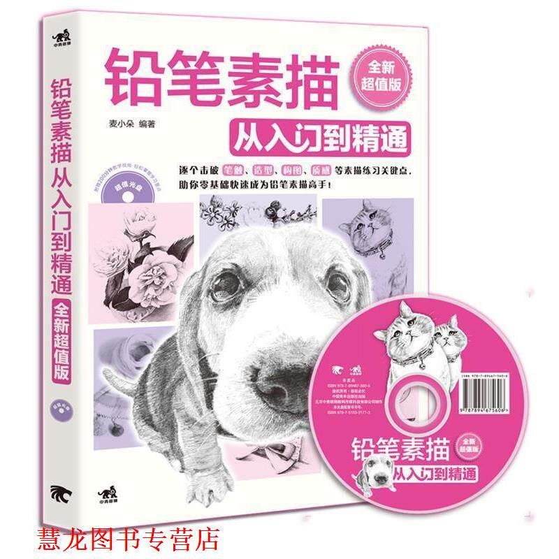 【正版书籍】 铅笔素描从入门到精通 麦小朵　编著 中国青年出版社