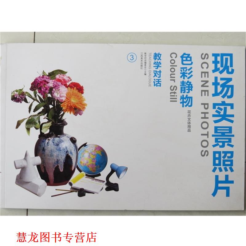 【正版书籍】 现场实景照片色彩静物花卉文体用品教学对话3 《教学对话》编委会 编著 江西美术出版社