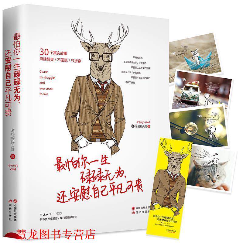 【正版书籍】 怕你一生碌碌无为，还安慰自己平凡可贵 老杨的猫头鹰 现代出版社