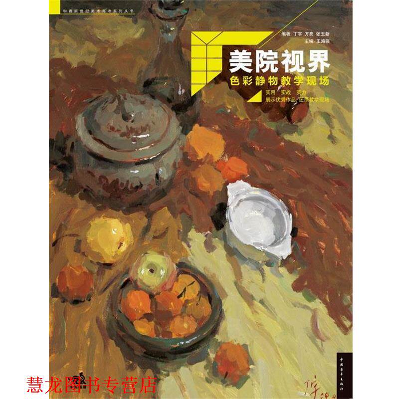 【正版书籍】 美院视界色彩静物教学现场 丁宇,方亮,张玉新著 中国青年出版社