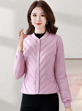 2024羽绒内胆女修身打底轻薄大码立领白鸭绒冬新款保暖内穿羽绒服