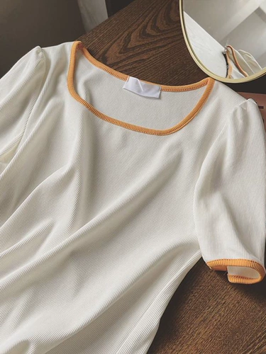 Очень большая летняя футболка, большой размер, квадратный вырез