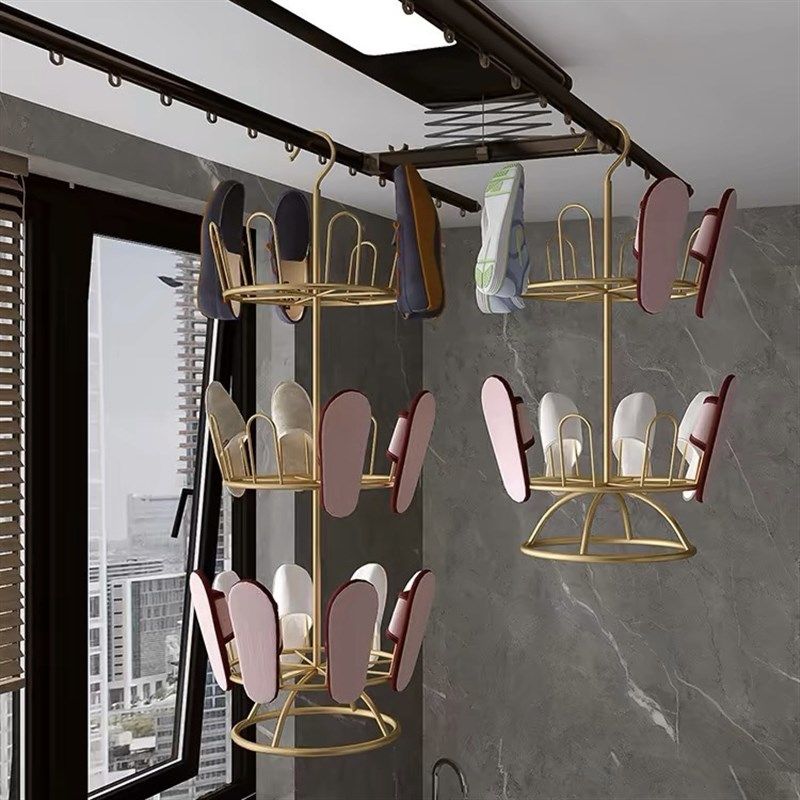 晾鞋架室外阳台多层晾晒架简易家用拖鞋挂架旋转鞋架落地晒鞋神器,住宅家具,鞋架,淘宝优惠券,粉丝福利购,淘宝优惠卷