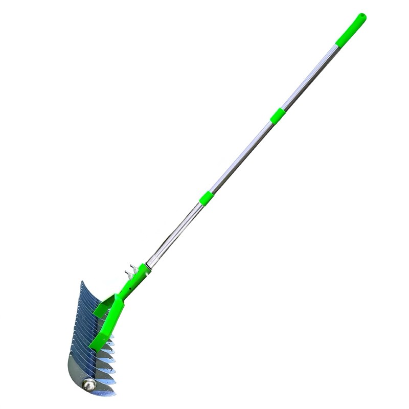 Thatch Rake 爆款 可调节花园庭院耙草坪松土耙 园林茅草耙