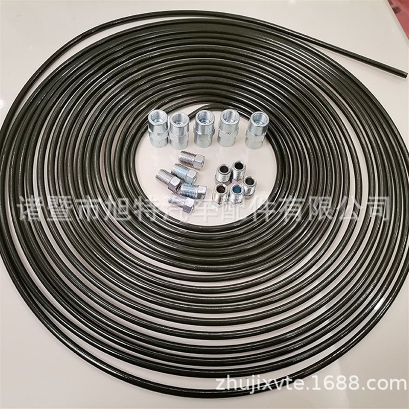 刹车管蚊香盘制动PVF管 维修改装汽车配件绿色5连接器制动钢喉