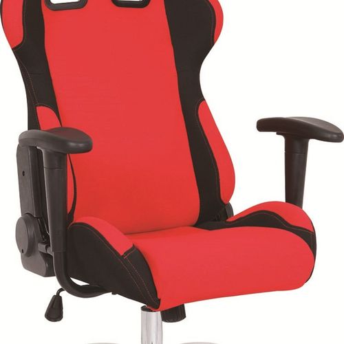 图昂红色午休可躺办公游戏赛车转椅经理大班椅总监椅盟