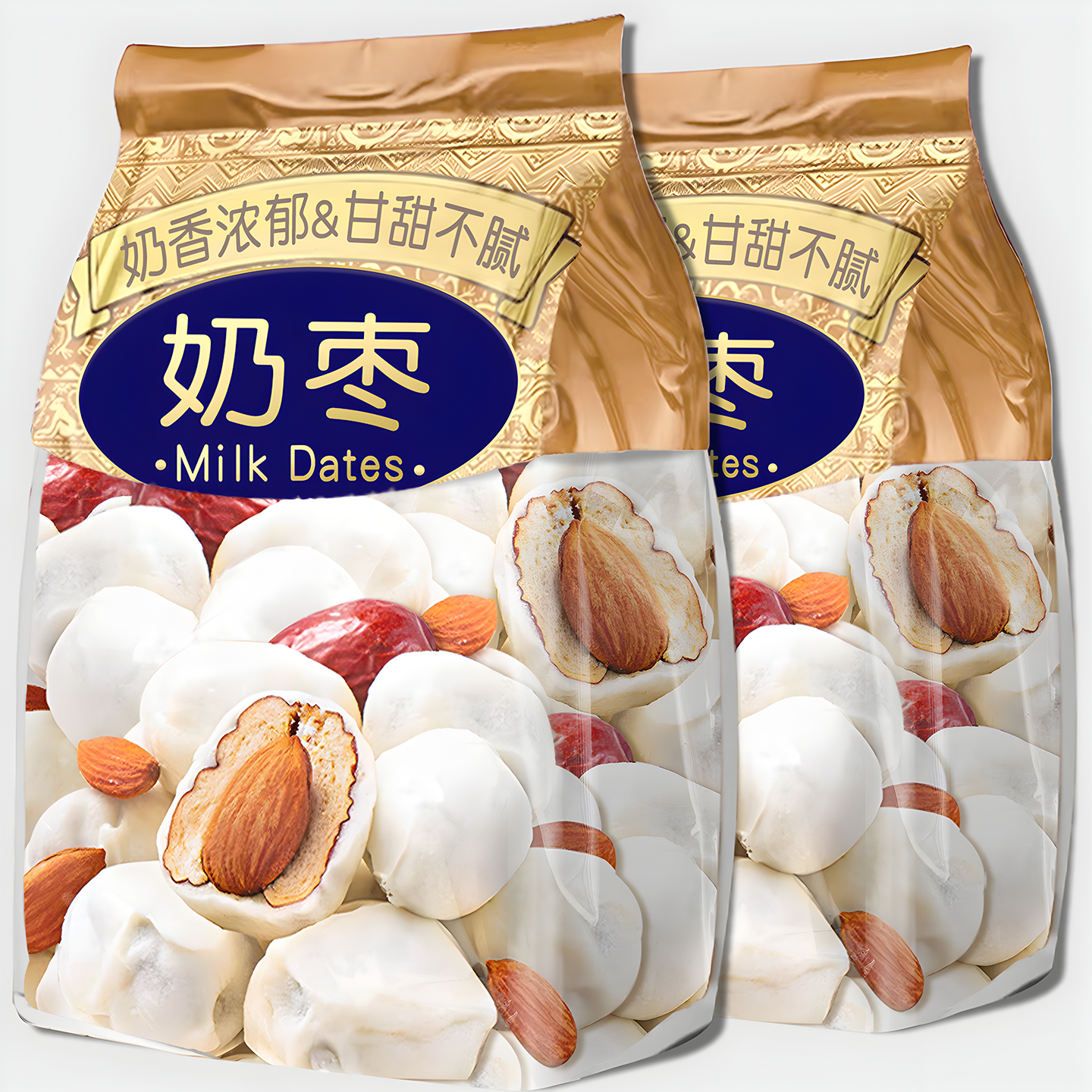 【整箱2500g】巴旦木奶枣