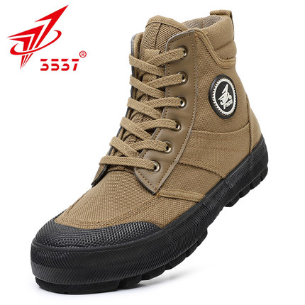3537正品解放鞋男高帮户外徒步登山鞋女耐磨民工作地训练劳保胶鞋