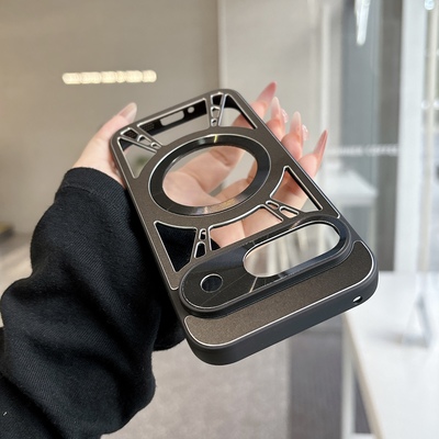 铝合金适用于Pixel9Pro手机壳新款pixel9proXL专用保护套360旋转磁吸支架谷歌9A夏季金属散热9xl镂空透气男女