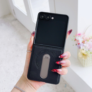 360旋转支架适用于三星GalaxyZFlip7手机壳新款Magsafa磁吸充电zflip7FE全包防摔FLIP6折叠flip5商务皮纹z4/3