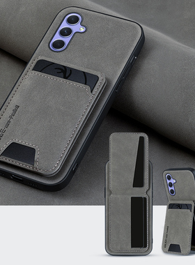 羊巴皮多功能卡包适用三星A55手机壳A16可插卡A06全包防摔a71/a32/a22钱包收纳a15/34/24商务外壳5G卡套A35男