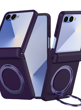 360旋转磁吸支架适用三星zflip7手机壳新款Zflip6折叠屏7fe超薄MagSafe磁吸保护套硬壳防摔Zflip5创意高级34