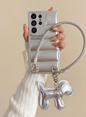 适用于三星s25ultra手机壳秋冬新款S25Edge羽绒服保护套Galaxys24Ultra硅胶A17防摔a56立体s23/22/2120FE男女