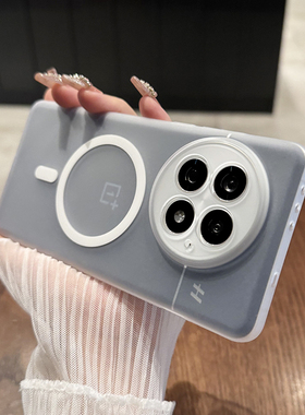 适用一加13手机壳2025新款超薄磨砂透明1+13全包防摔无线磁吸ACE6高级感pc硬壳ACE5pro专用外壳1+12保护套13