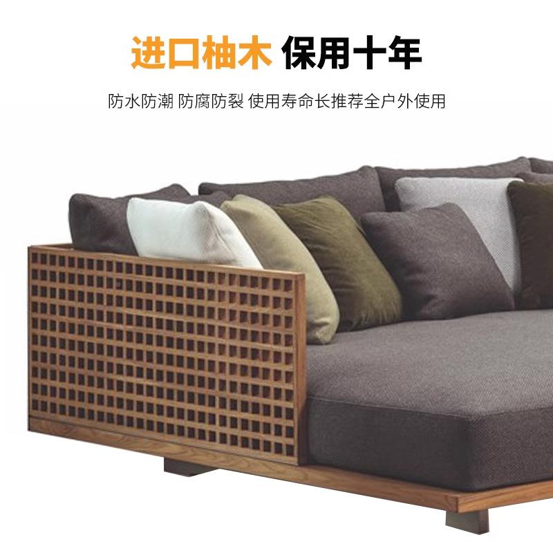 户外躺床双人柚木躺北欧露躺天椅游泳池别墅休椅闲花园酒店午休床