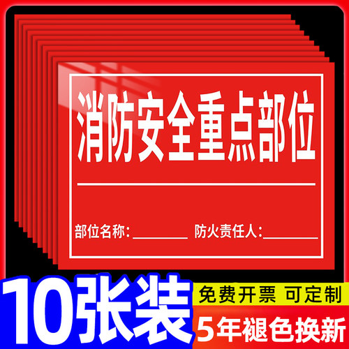 消防安全重点部位标识牌责