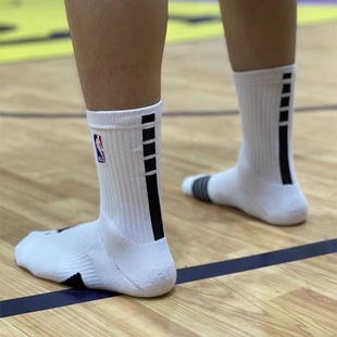 NBA篮球袜毛巾底足球加厚防滑吸汗透气休闲运动袜长筒中筒袜 19款