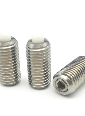 ZCSPN不锈钢尼龙头弹簧锁销GN616-M4-KN带闩头弹簧定位销 ZC204-5