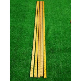 木尺 田径测量尺场地田径尺跳远木尺2L米丈量尺实木跳高器材