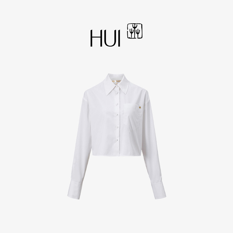 HUI卉非遗苗族刺绣小量感白衬衫