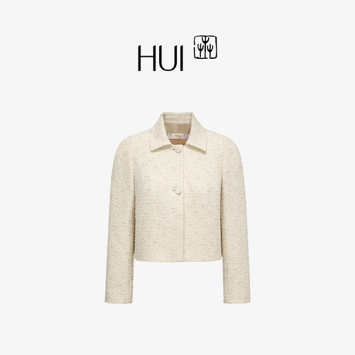 HUI卉绵羊毛小香风名媛外套