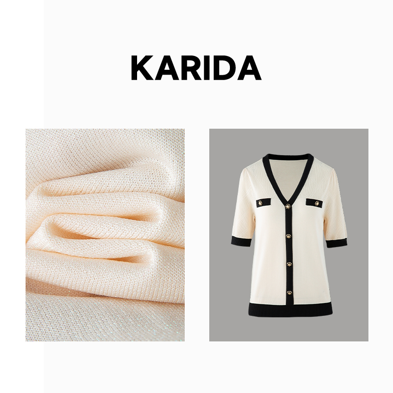 针织纱线Karida珂芮达V领