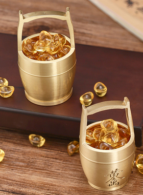 一桶金招财桌面家居装饰摆件