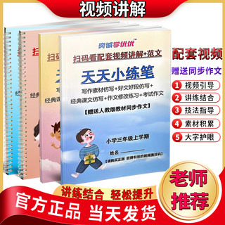 天天小练笔12三四五六年级上下册语文好作文仿写赠同步作文配视频