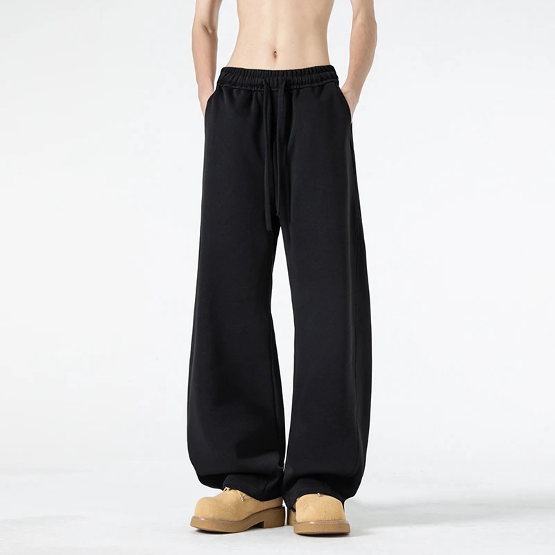 弯刀卫裤男春秋季2026新款长裤休闲裤宽松直筒裤潮牌男款美式裤子