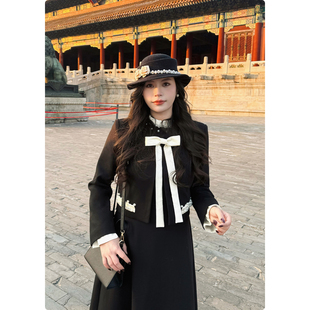 显瘦 富家千金风复古高级感外套秋冬新款 糯米子 巴黎之星外套