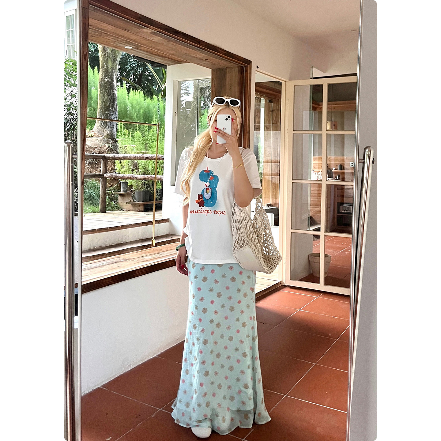 糯米子[海盐苏打]碎花半身裙女2026夏季新款超好看a字鱼尾长裙