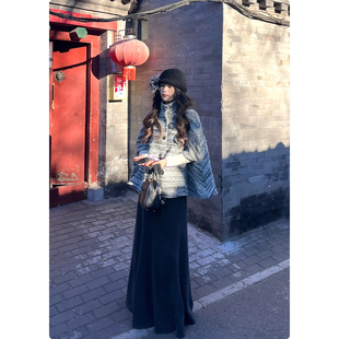 显瘦收腰半身裙拉链厚款 秋冬款 休闲微弹裙子 灰度世纪 糯米子