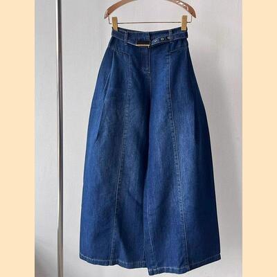 深圳南油轻奢高端货韩版筒约水洗牛仔宽松休闲港味小众百搭牛仔裤