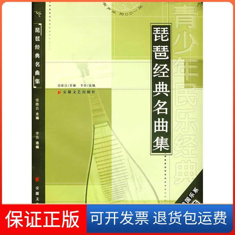 【保正版】琵琶经典名曲集（含CD）李佳安徽文艺出版社9787539628943