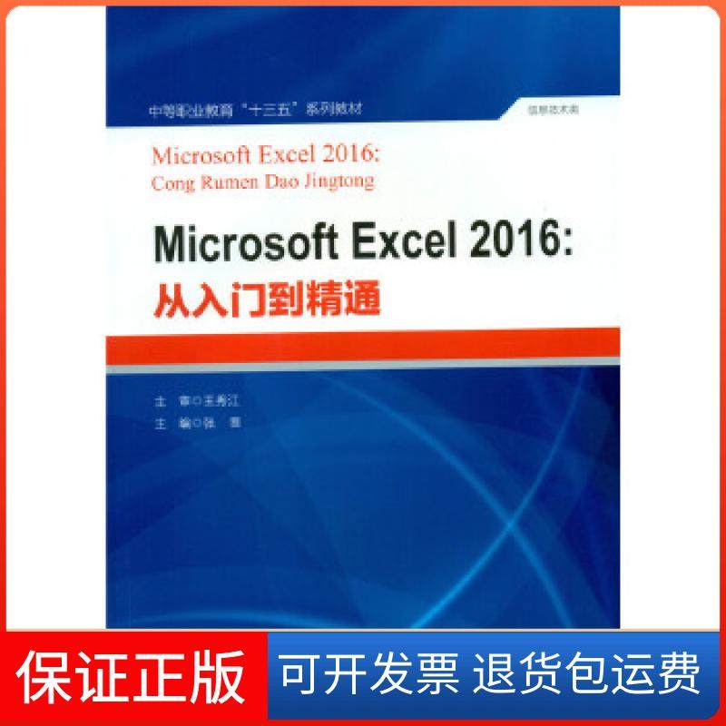 【保正版】Microsoft Excel 2016：从入门到精通张晋北京师范大学出版社9787303229925