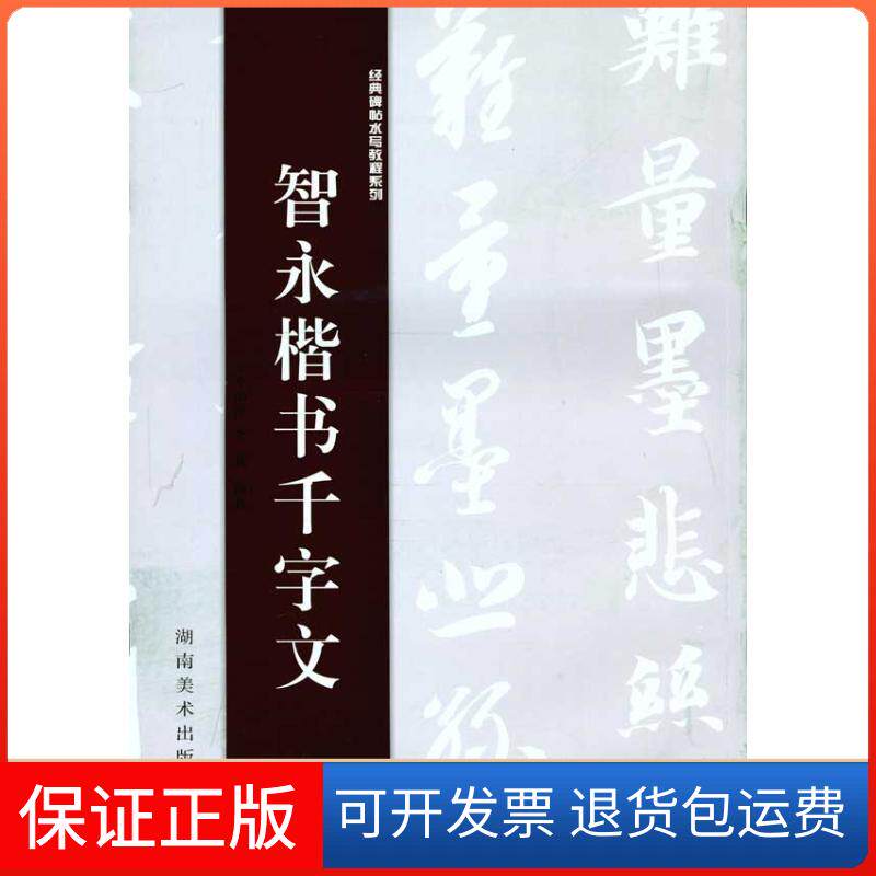 【保正版】经典碑帖水写教程系列 智永楷书千字文李邵萍,李莉湖南美术出版社9787535636041