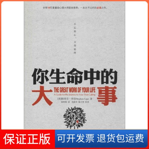 【保正版】你生命中的大事Stephen Cope 著 徐阿晴 等 译中华工商联合出版社9787515811130
