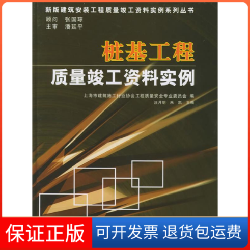 【保正版】桩基工程质量竣工资料实例——新版建筑安装工程质量竣工资料实例系列丛书