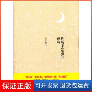 社 保正版 你所不知道 夜晚张怡微上海文艺出版