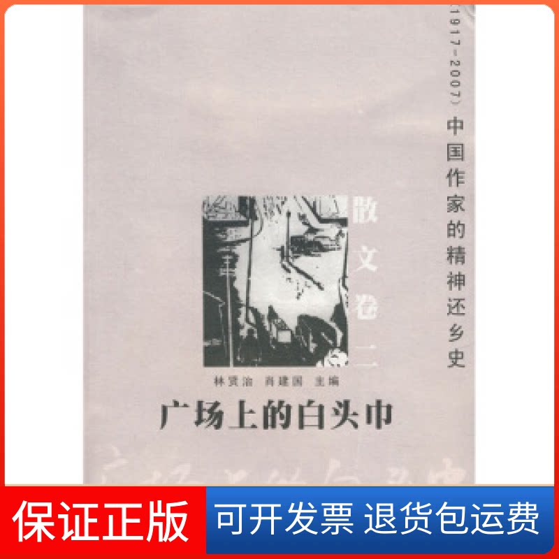 【保正版】广场上的白头巾林贤治 肖建国花城出版社9787536052307