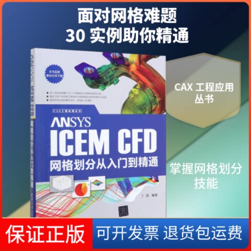 【保正版】ANSYS ICEM CFD网格划分从入门到精通丁源 编清华大学出版社9787302546481