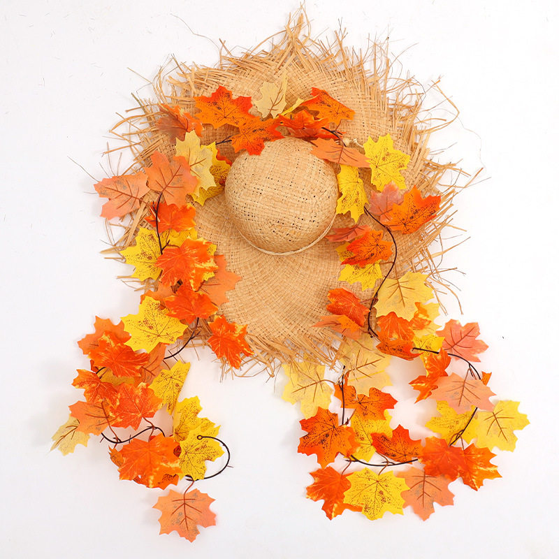 仿真铁丝枫叶藤条秋色藤条挂壁假树叶子橱窗造景墙面吊顶装饰花藤,家居饰品,干花/花瓣/干花包/干树枝,淘宝优惠券,粉丝福利购,淘宝优惠卷