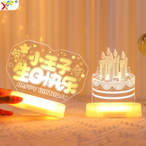 小王子生日快乐字牌灯LED彩灯摆件主题布置男孩餐桌氛围装饰道具