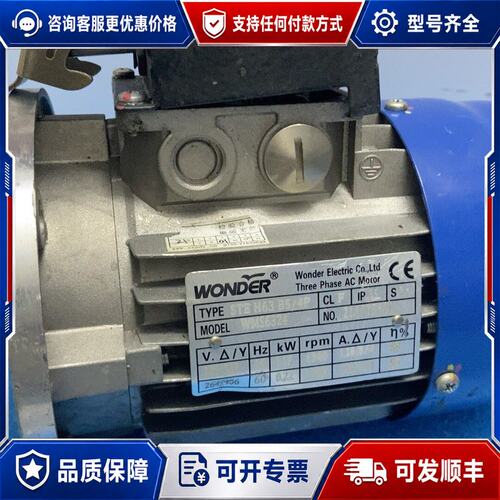议价WONDER电机WMS6324，STE H63 B5/4P可维修