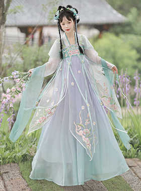 2024新款原创汉服【琼华】唐制齐胸襦裙飘逸汉元素日常中国风春秋