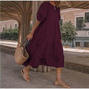 fadeless beach fashion machine washable polyester dress